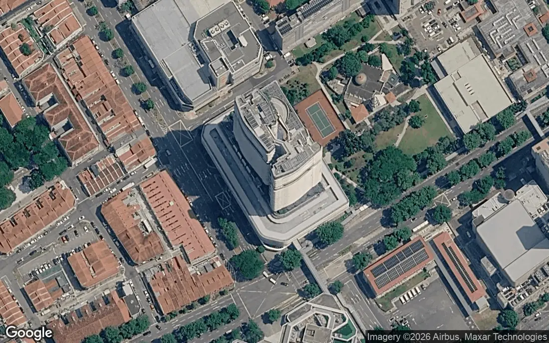 Aerial context, Beach Road / Kampong Glam (illustrative — Google aerial imagery)
