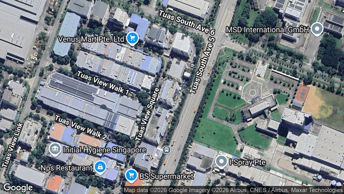The standalone building on its own 33,164 sqft lot