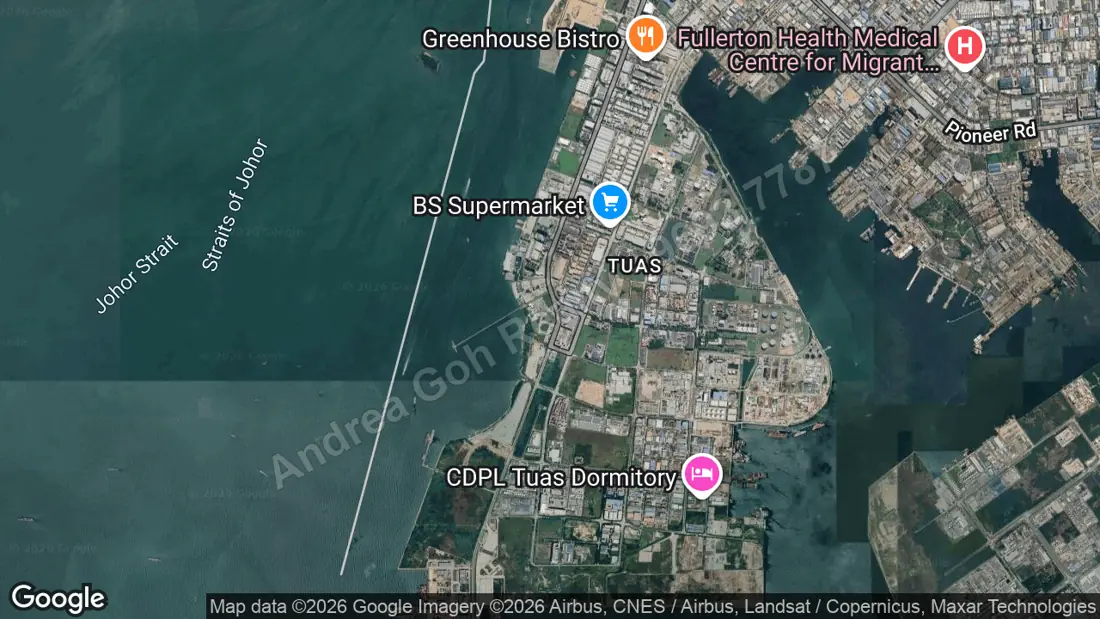 About 5 km from Tuas Port (straight-line, OneMap)