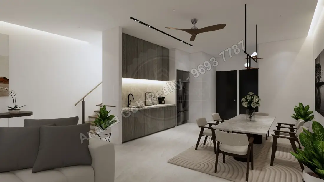 Artist's impression — kitchen & dining