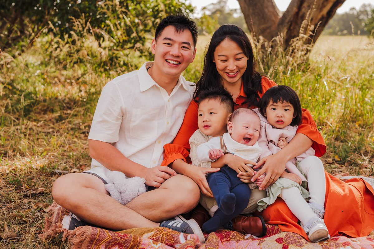Andrea Goh with her family